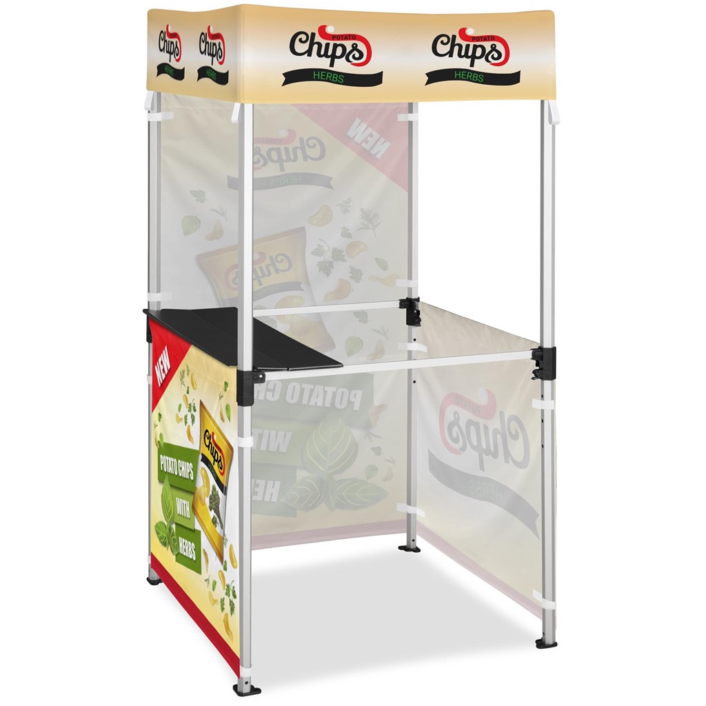 Ovation Sublimated Gazebo 1m X 1m Kiosk - 3 Half-Wall Skins - 1 Full-Wall Skin - Image 2