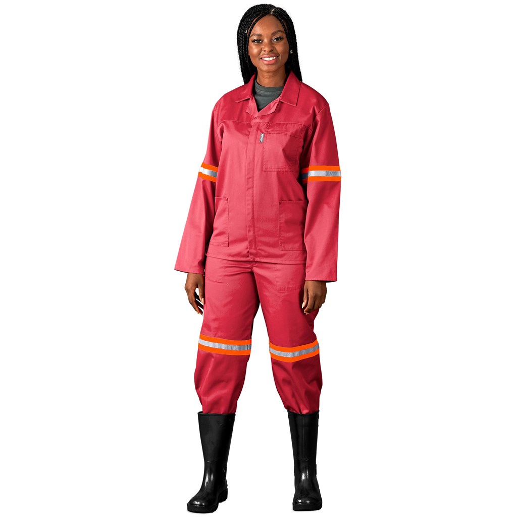 Trade Polycotton Conti Suit - Reflective Arms & Legs - Orange Tape - Image 3