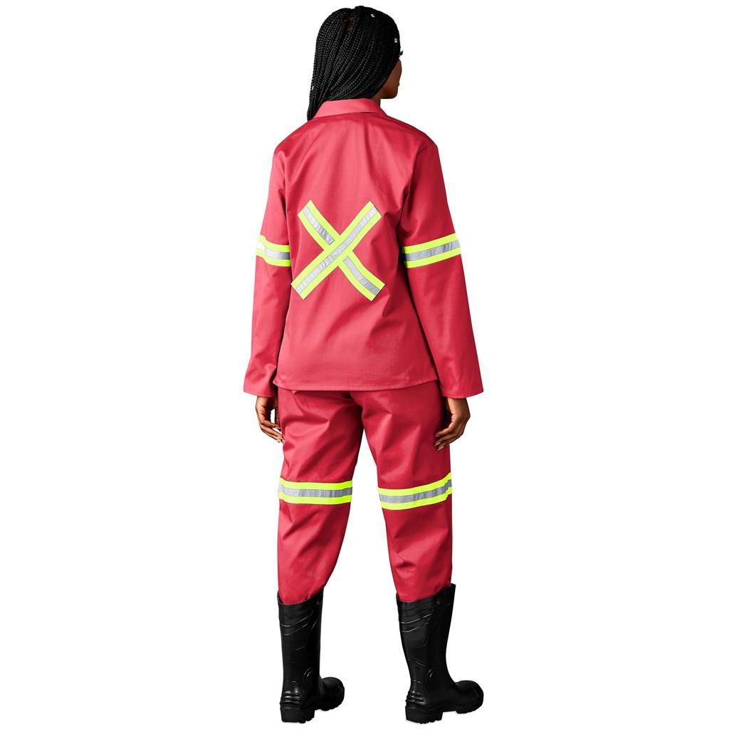 Trade Polycotton Conti Suit - Reflective Arms, Legs & Back - Yellow Tape - Image 2