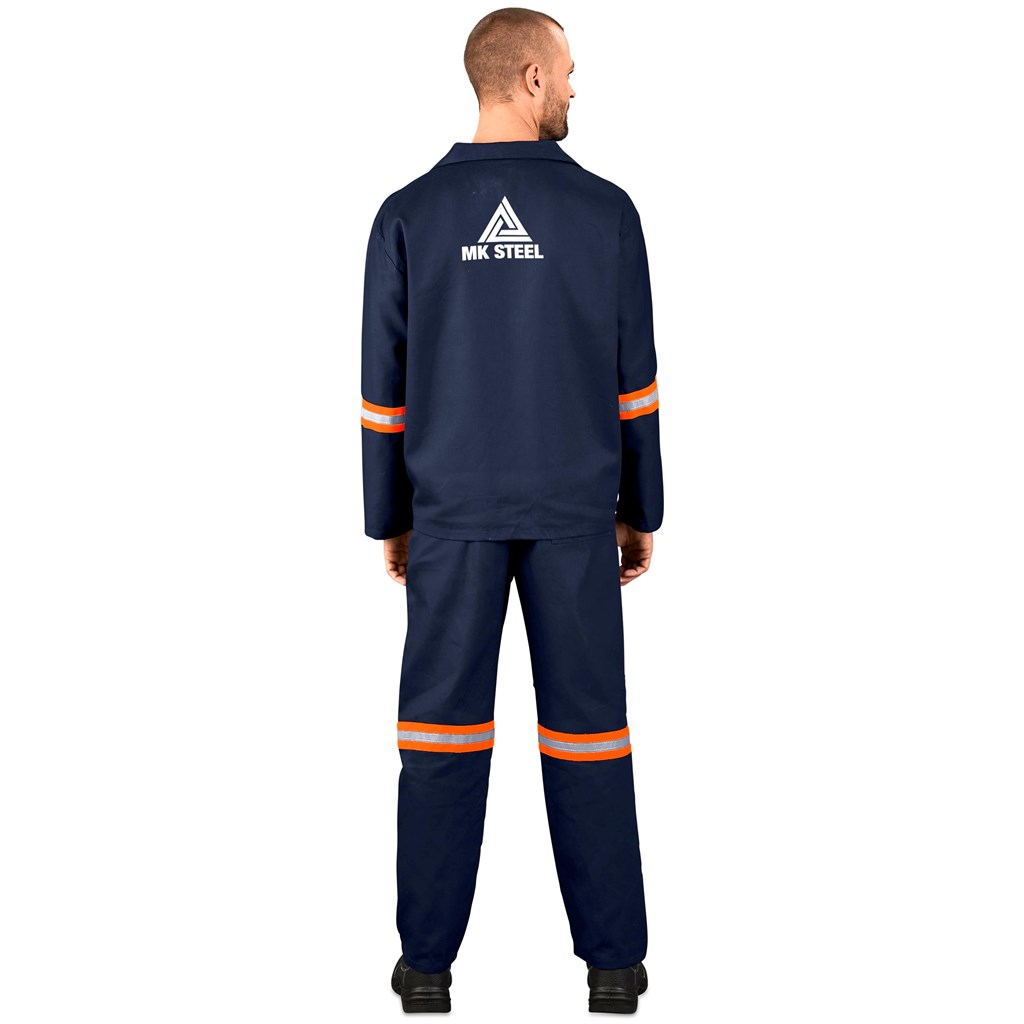 Technician 100% Cotton Conti Suit - Reflective Arms & Legs - Orange Tape - Image 2