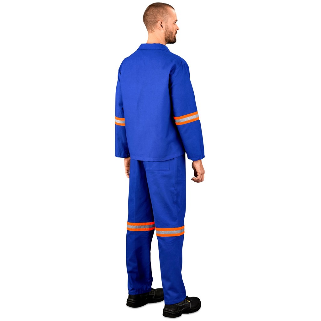 Technician 100% Cotton Conti Suit - Reflective Arms & Legs - Orange Tape - Image 4