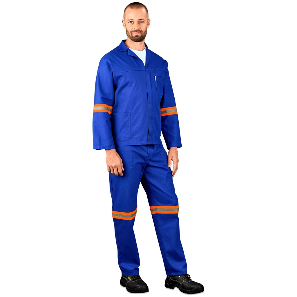 Technician 100% Cotton Conti Suit - Reflective Arms & Legs - Orange Tape - Image 5