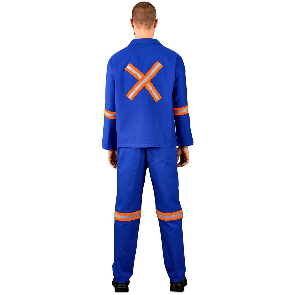Technician 100% Cotton Conti Suit - Reflective Arms, Legs & Back - Orange Tape - Image 8