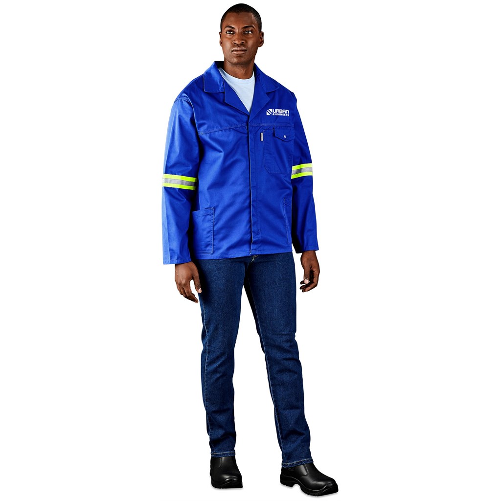 Site Premium Polycotton Jacket - Reflective Arms - Yellow Tape - Image 8
