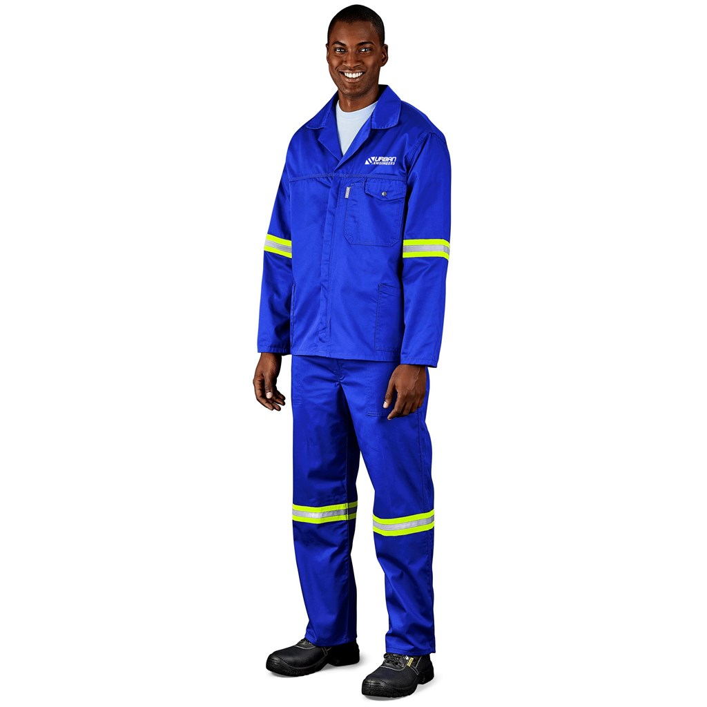 Site Premium Polycotton Jacket - Reflective Arms - Yellow Tape - Image 3