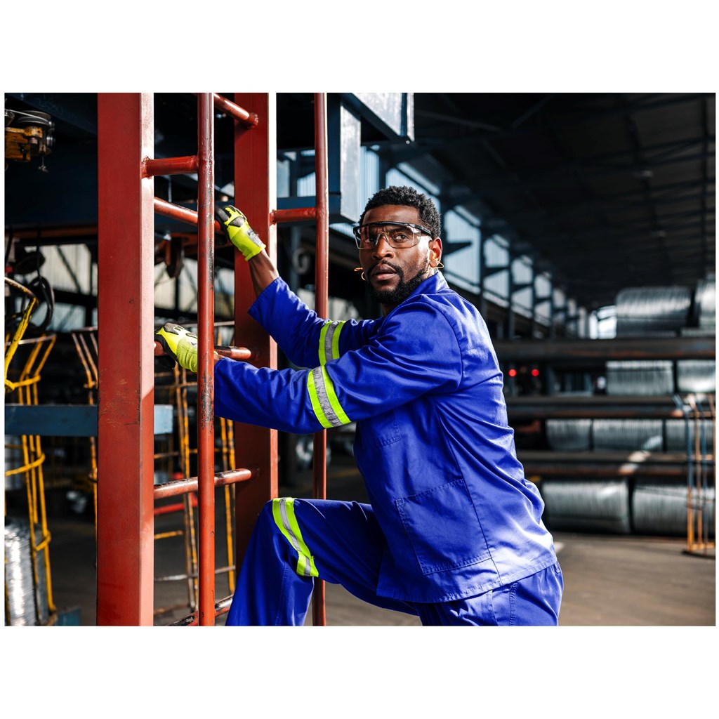 Artisan Premium 100% Cotton Jacket - Reflective Arms - Yellow Tape - Image 14