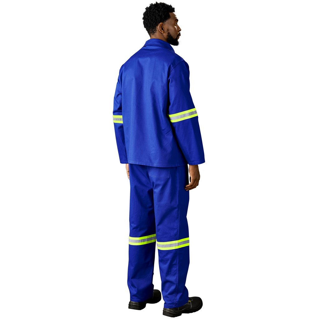 Artisan Premium 100% Cotton Jacket - Reflective Arms - Yellow Tape - Image 5