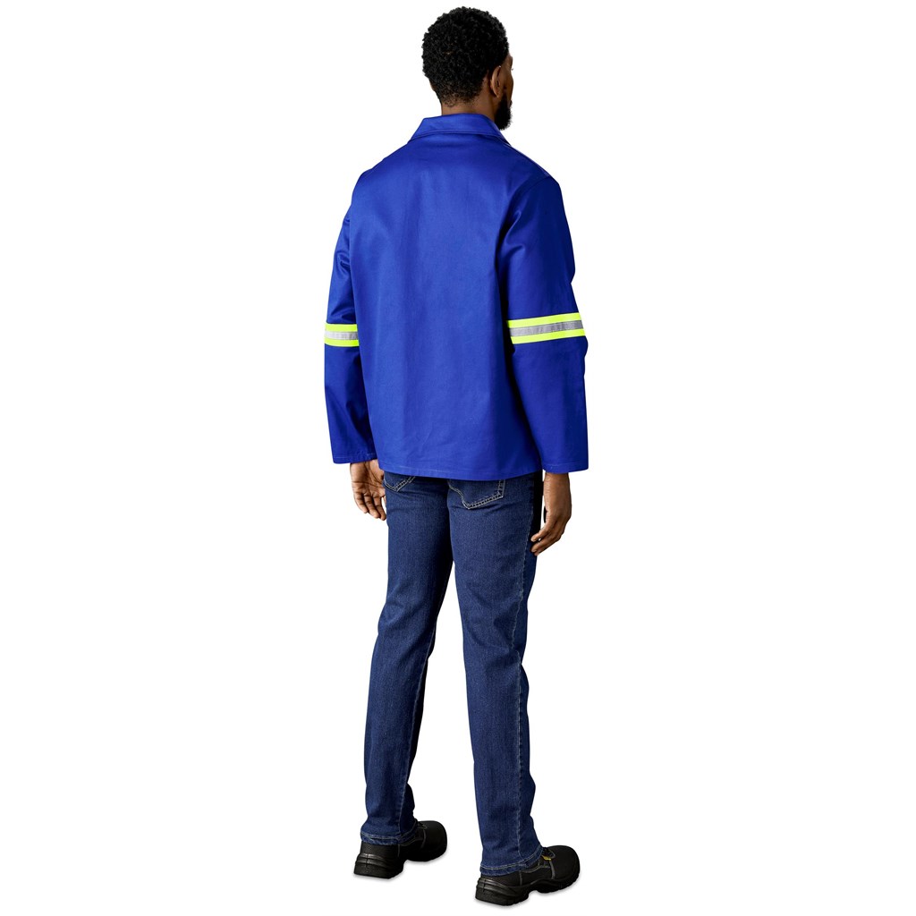 Artisan Premium 100% Cotton Jacket - Reflective Arms - Yellow Tape - Image 12