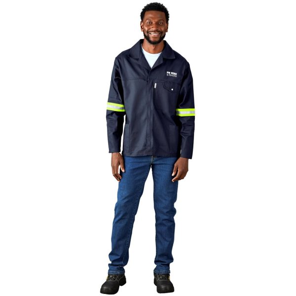 Artisan Premium 100% Cotton Jacket - Reflective Arms & Back - Yellow Tape - Image 21