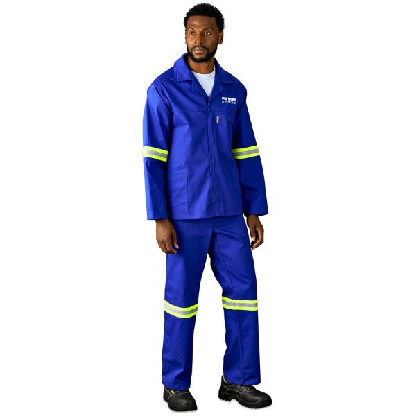Artisan Premium 100% Cotton Jacket - Reflective Arms & Back - Yellow Tape - Image 5