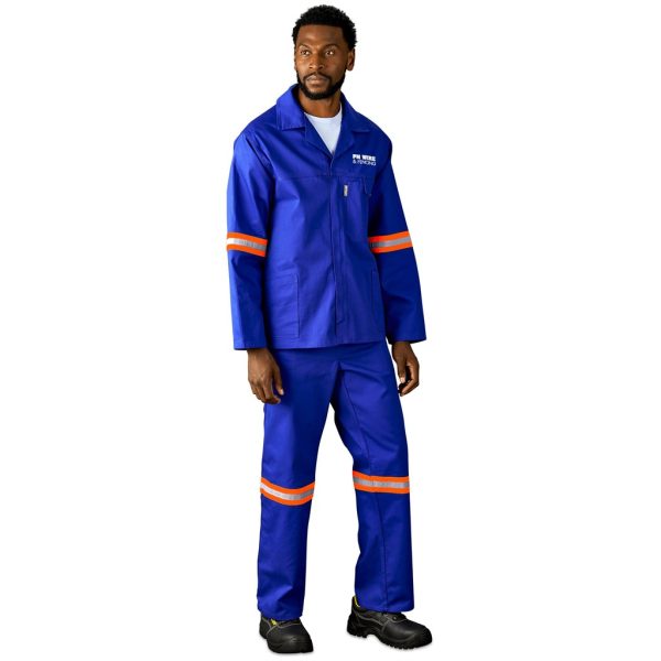 Artisan Premium 100% Cotton Jacket - Reflective Arms & Back - Orange Tape - Image 5
