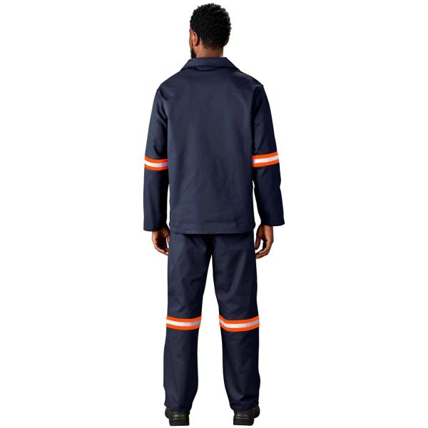 Artisan Premium 100% Cotton Pants - Reflective Legs - Orange Tape - Image 2