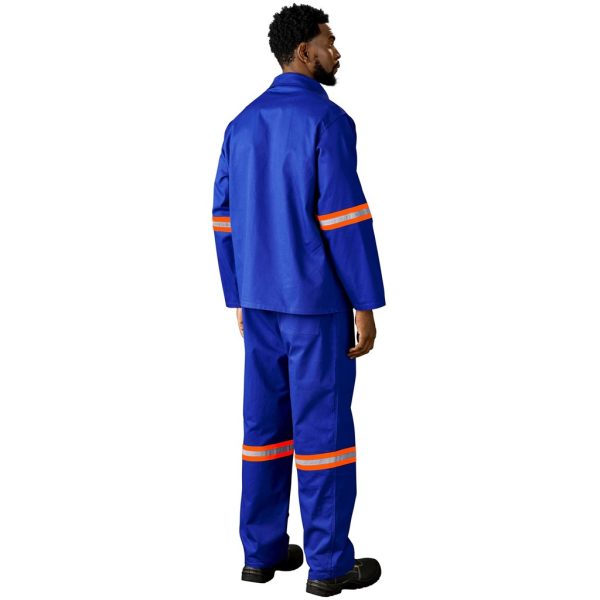 Artisan Premium 100% Cotton Pants - Reflective Legs - Orange Tape - Image 13