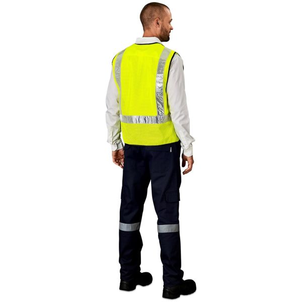 Airport Hi-Viz Reflective Full Zip Vest - Image 2