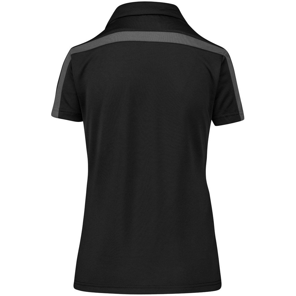Ladies Nautilus Golf Shirt - Black - Image 3