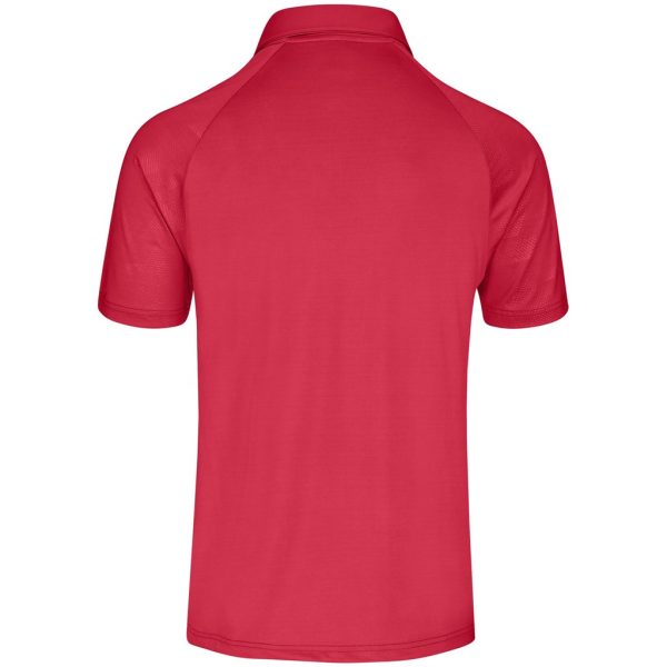 Mens Santorini Golf Shirt - Red - Image 2