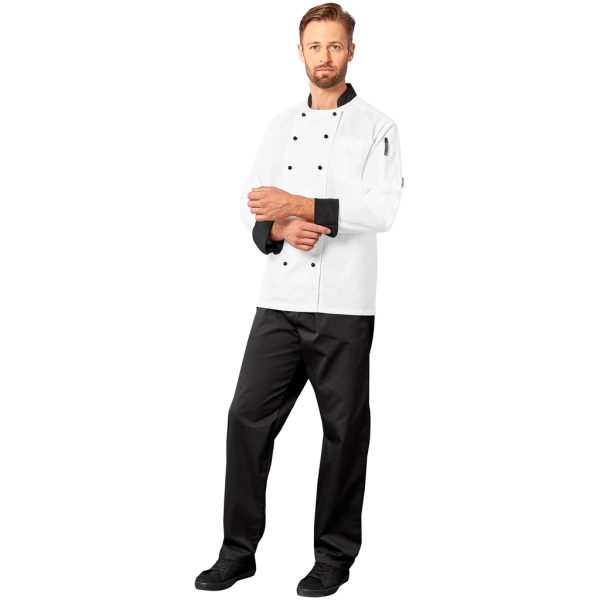 Unisex Long Sleeve Toulon Chef Jacket - Image 7
