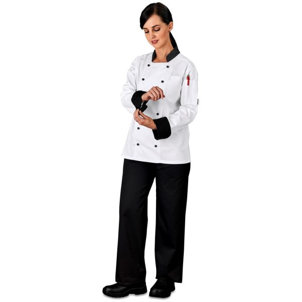 Unisex Long Sleeve Toulon Chef Jacket - Image 6