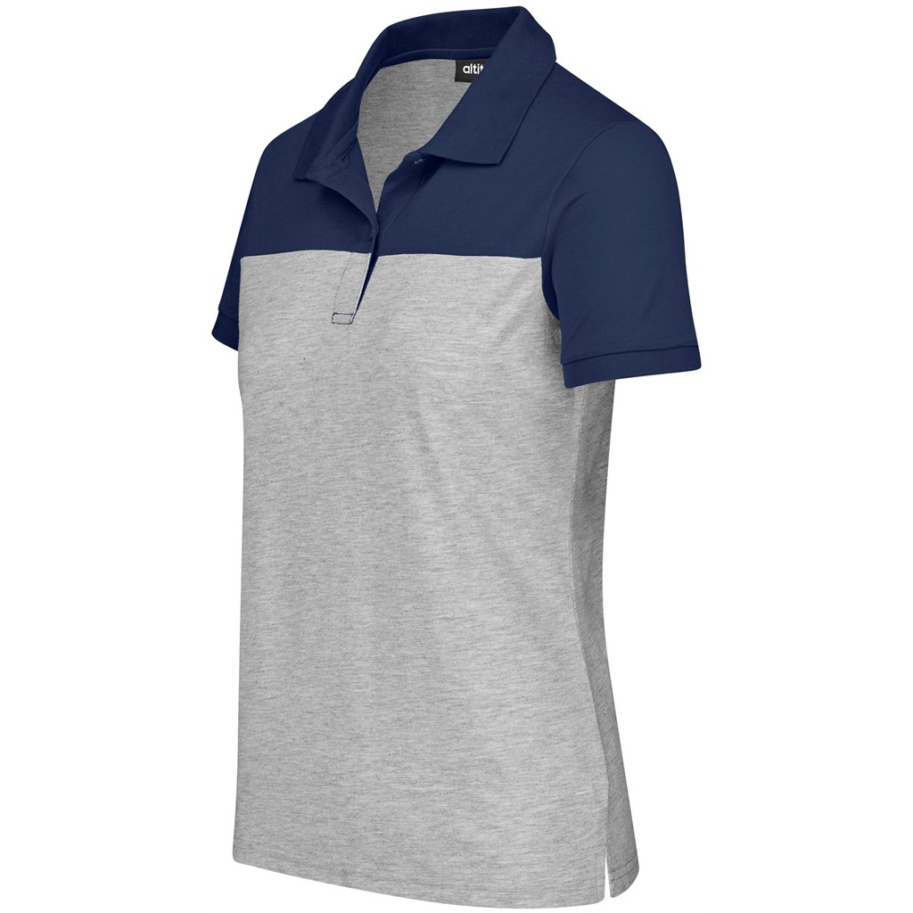 Ladies Urban Golf Shirt - Navy - Image 3
