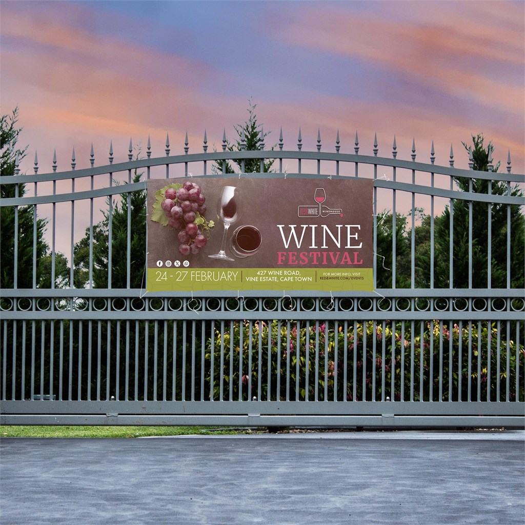 Sublimated Display Fabric Banner 2.45m x 1.2m - Image 5