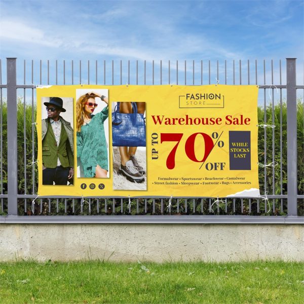 Sublimated Display Fabric Banner 3m x 1.5m - Image 2