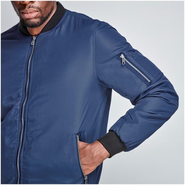 Mens Crusader Bomber Jacket - Navy - Image 6