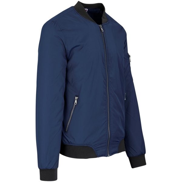 Mens Crusader Bomber Jacket - Navy - Image 3