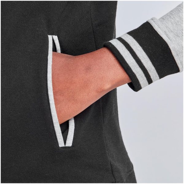 Ladies Princeton Hooded Sweater - Black - Image 7