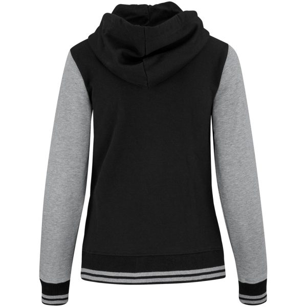 Ladies Princeton Hooded Sweater - Black - Image 6