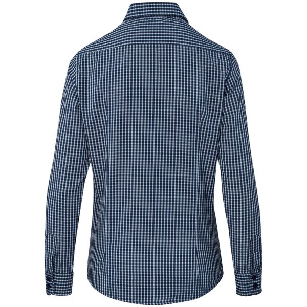 Ladies Long Sleeve Kenton Shirt - Navy - Image 3