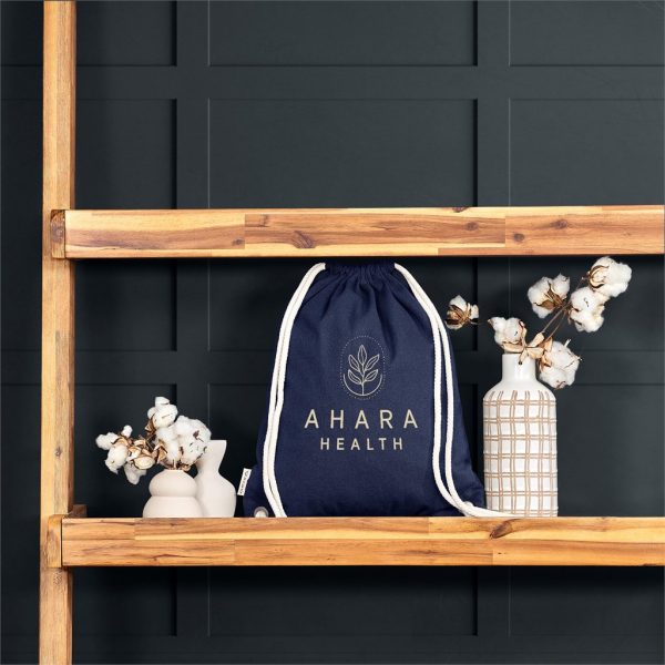 Okiyo Kinchaku Recycled Canvas Drawstring Bag - Image 9