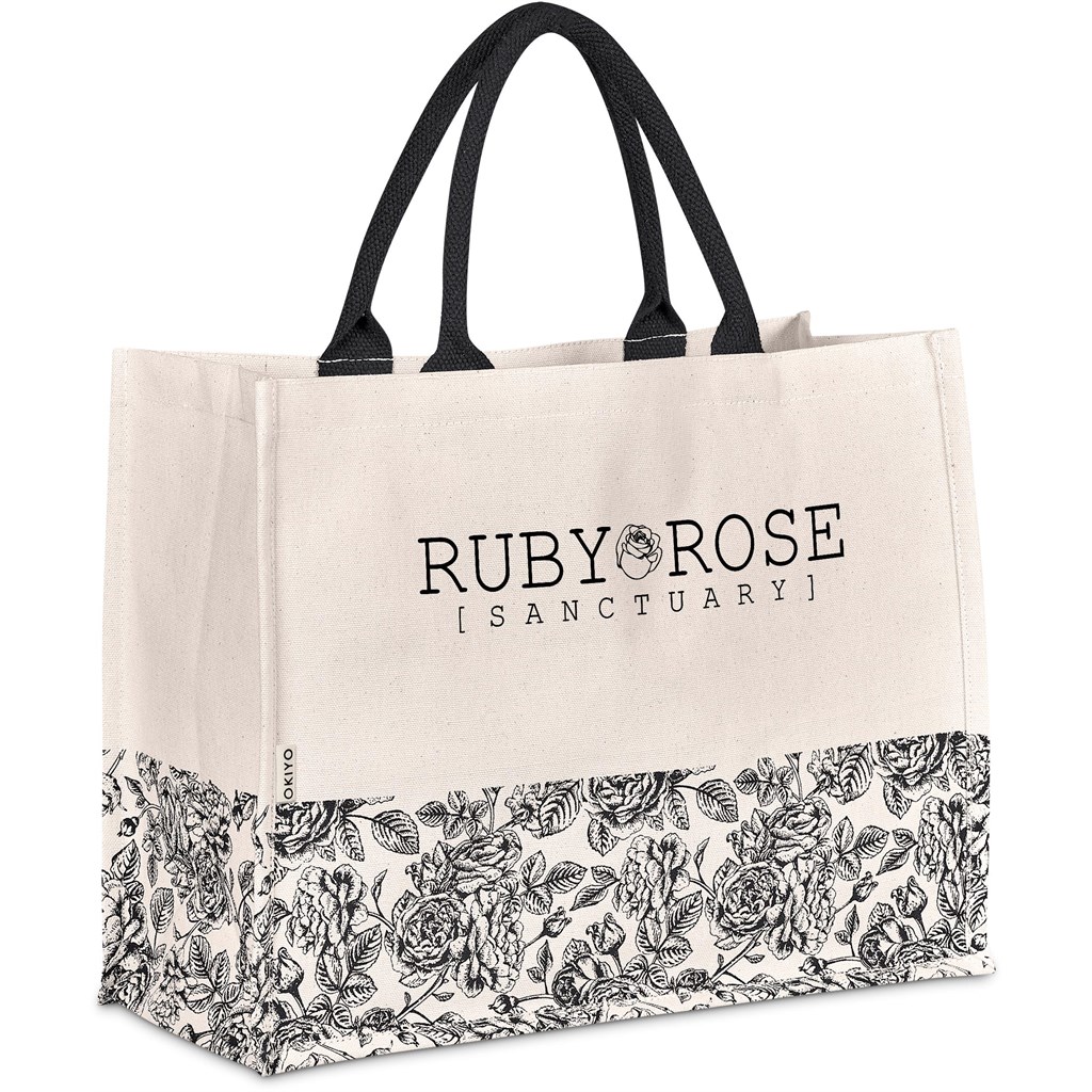 Okiyo Hana Printed Cotton Tote - Image 5