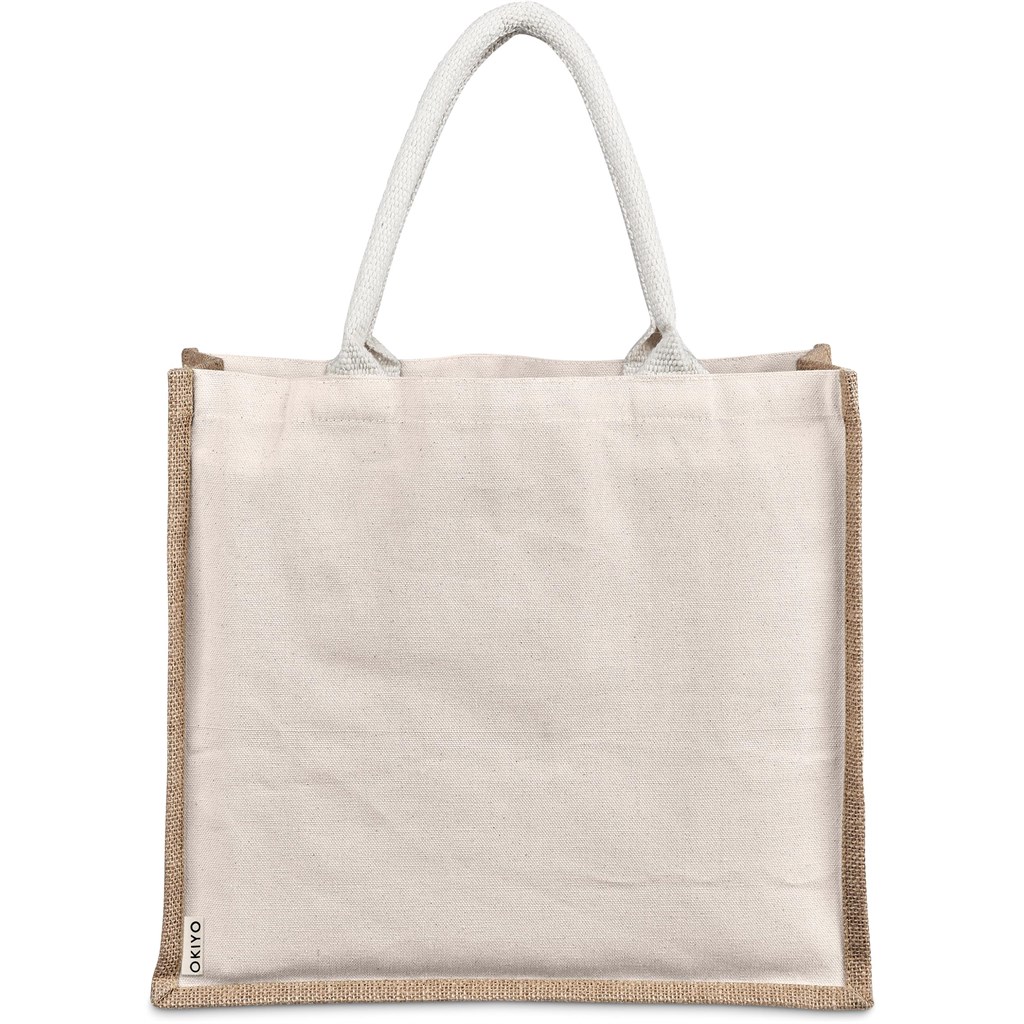 Okiyo Chinsai Maxi Jute & Cotton Tote - Image 2