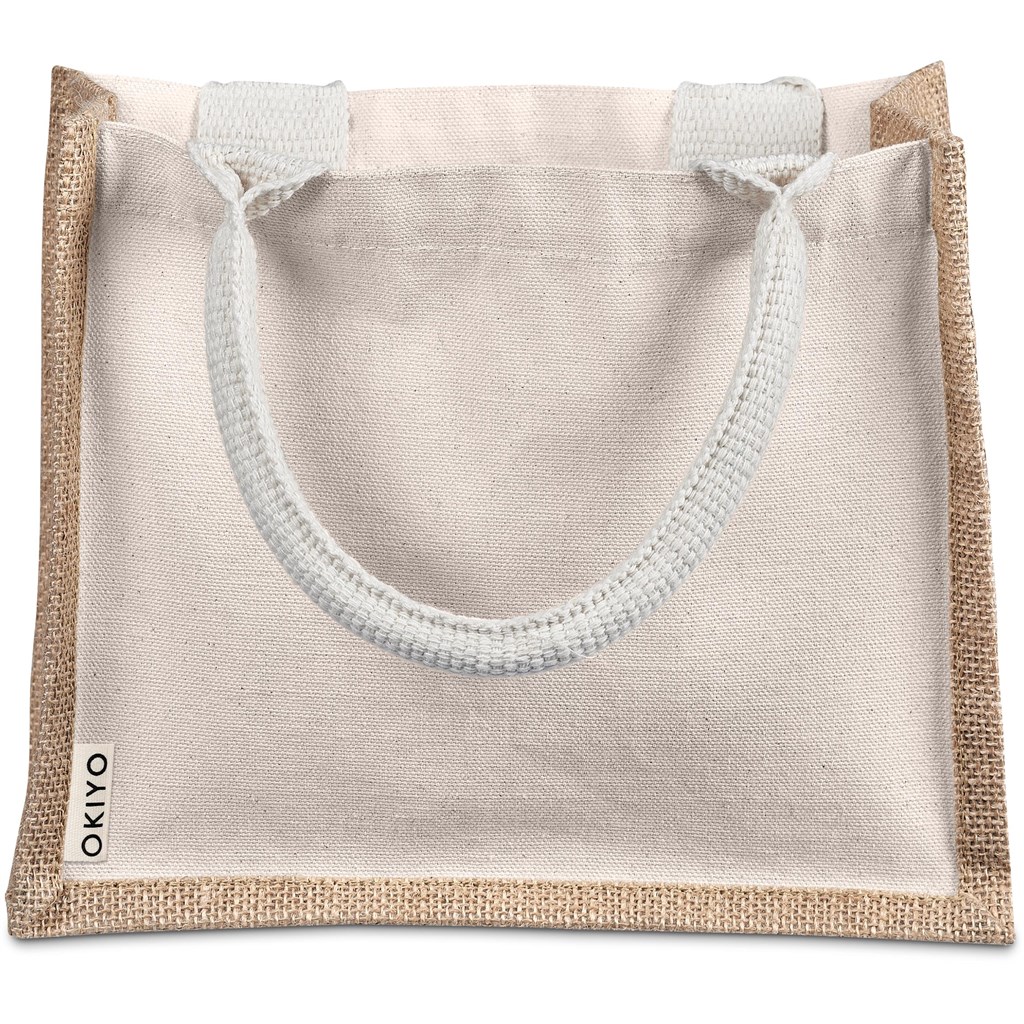Okiyo Chinsai Mini Jute & Cotton Gift Bag - Image 10