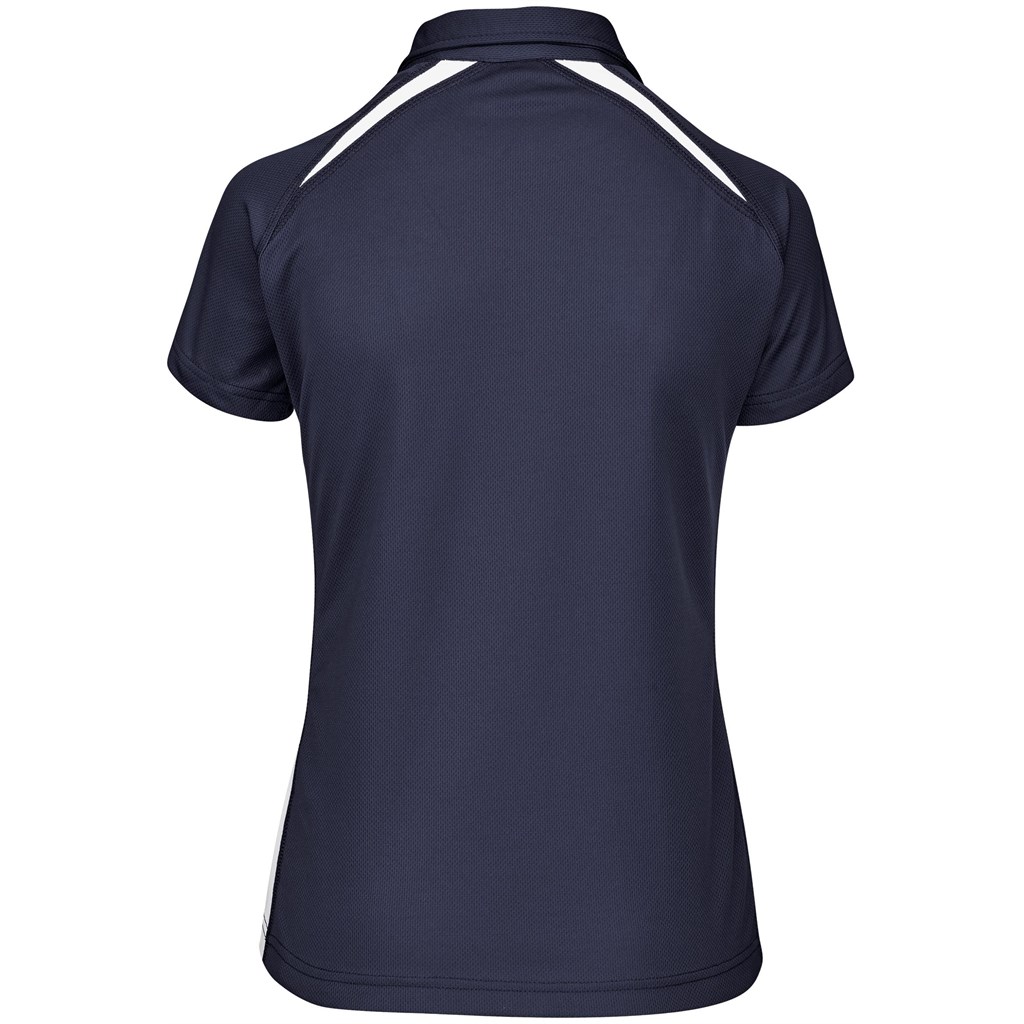 Ladies Splice Golf Shirt - Navy - Image 2