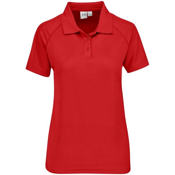 Ladies Sprint Golf Shirt - Red - Image 2