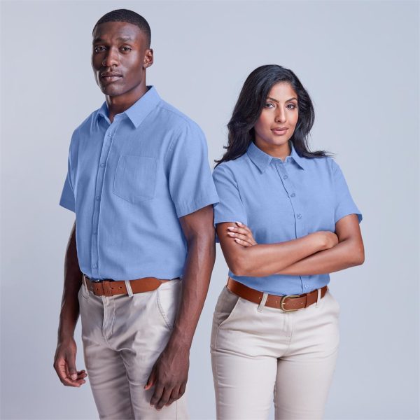 Mens Short Sleeve Oxford Shirt - Image 3