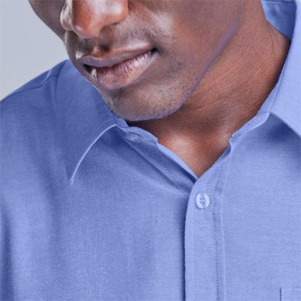 Mens Short Sleeve Oxford Shirt - Image 2