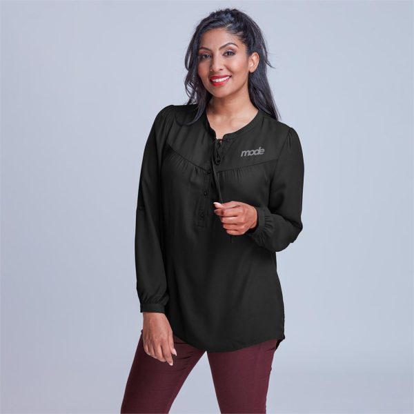 Ladies Long Sleeve Candice Blouse - Image 2