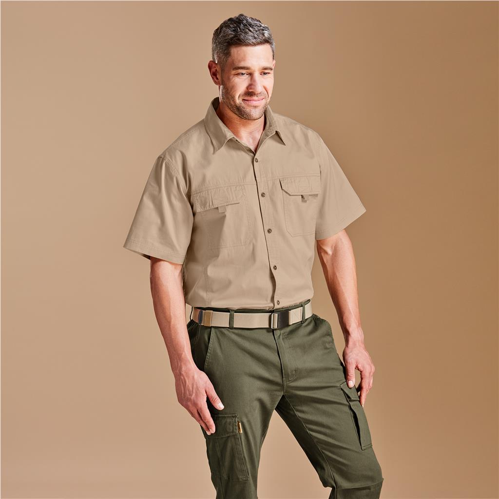 Mens Short Sleeve Mawenzi Twill Shirt - Image 4