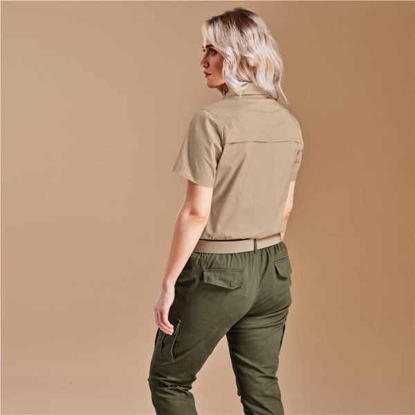 Ladies Short Sleeve Mawenzi Twill Shirt - Image 4