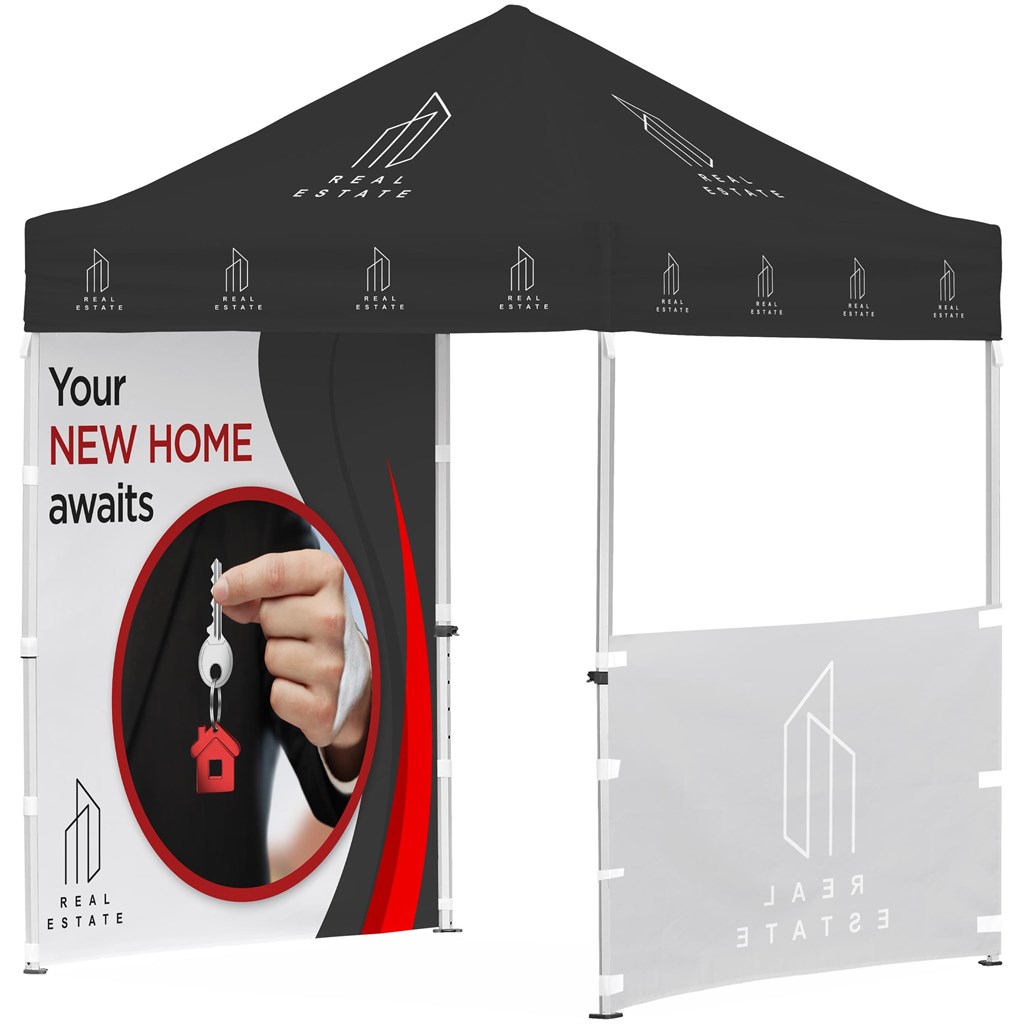 Ovation Sublimated Gazebo 2m X 2m Petite Frame - 1 Half-Wall Skin - 1 Full-Wall Skin - Image 3