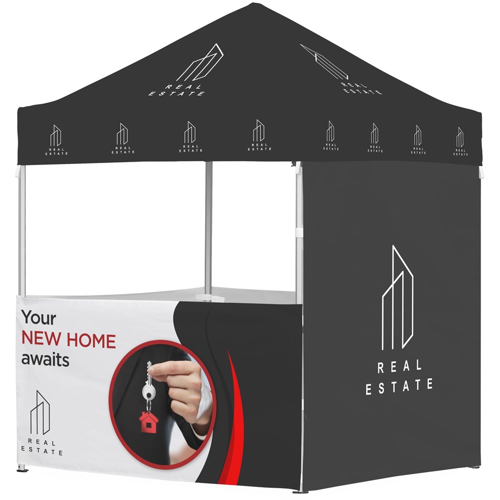 Ovation Sublimated Gazebo 2m X 2m Petite Frame - 3 Half-Wall Skins - 1 Full Wall Skin - Image 16