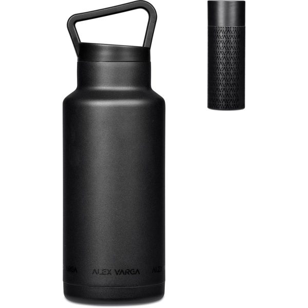 Alex Varga Barbella Stainless Steel Vacuum Water Bottle - 1 Litre - Image 5