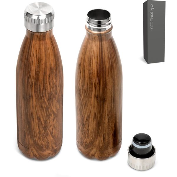 Serendipio Woodbury Stainless Steel Vacuum Water Bottle - 500ml - Image 2