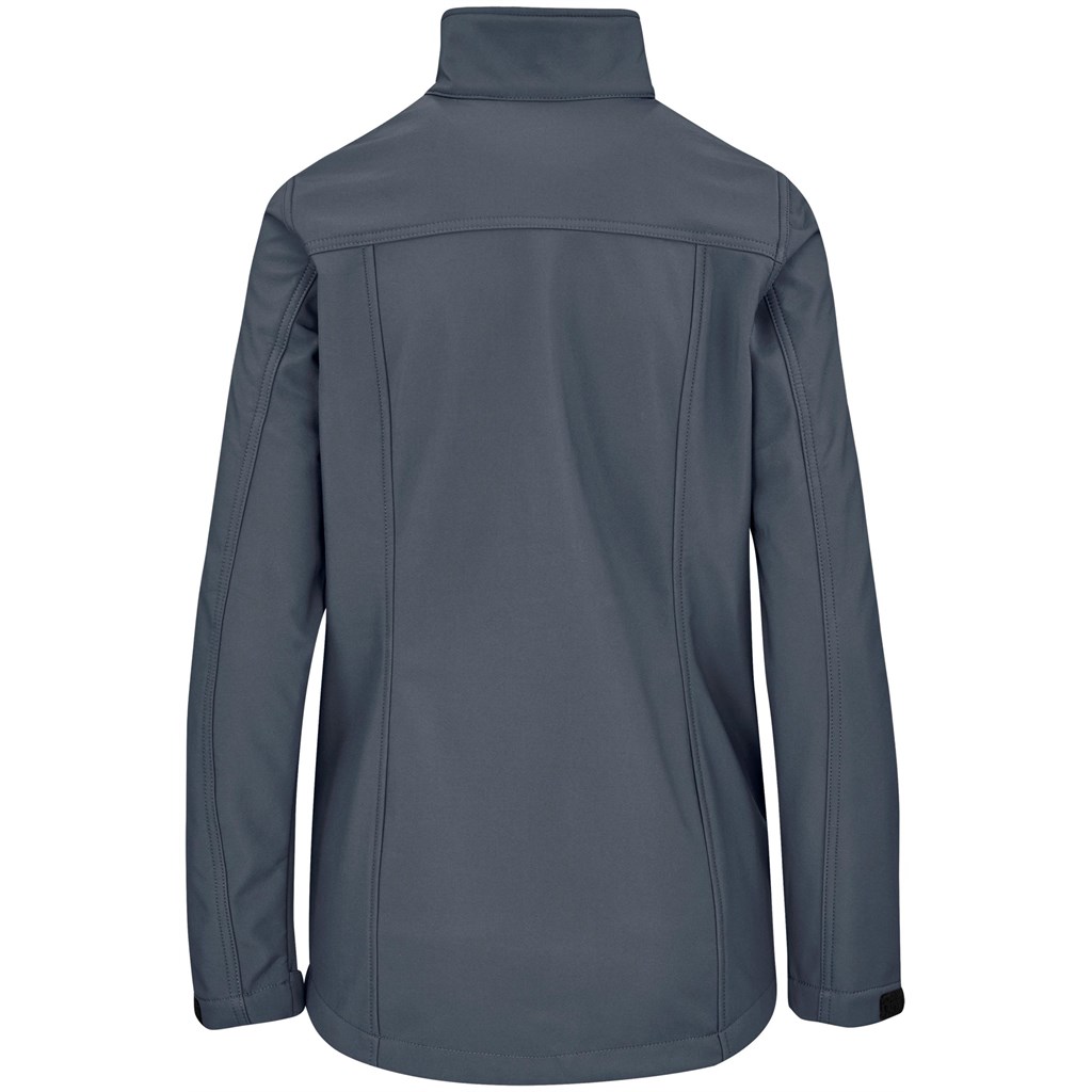 Ladies Maxson Softshell Jacket - Grey - Image 3