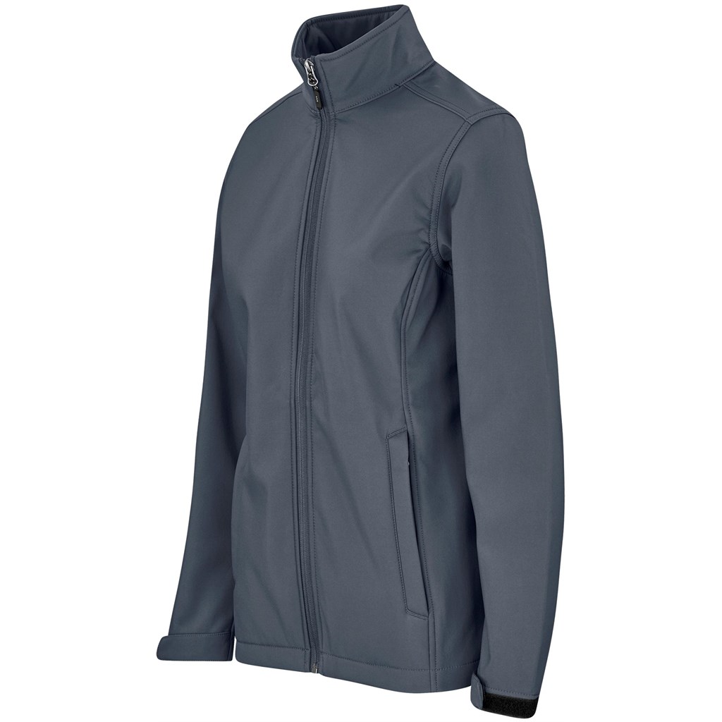Ladies Maxson Softshell Jacket - Grey - Image 2