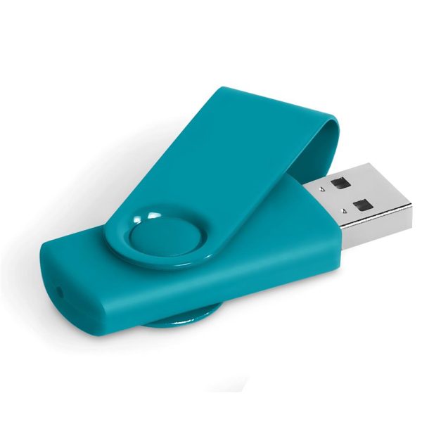 Axis Gyro Flash Drive - 8GB - Turquoise - Image 2