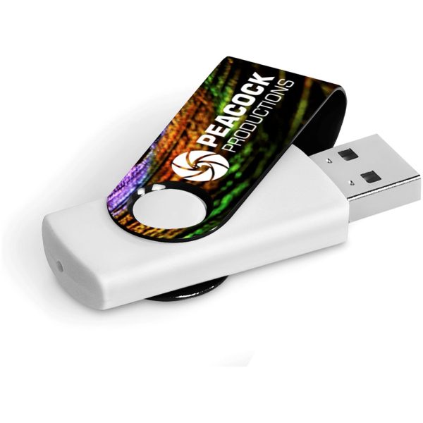 Axis Gyro White Flash Drive - 4GB - Image 2