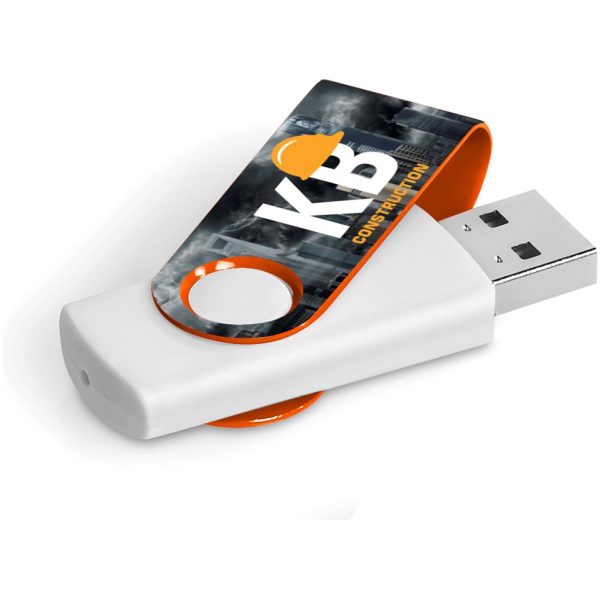 Axis Gyro White Flash Drive - 4GB - Image 18